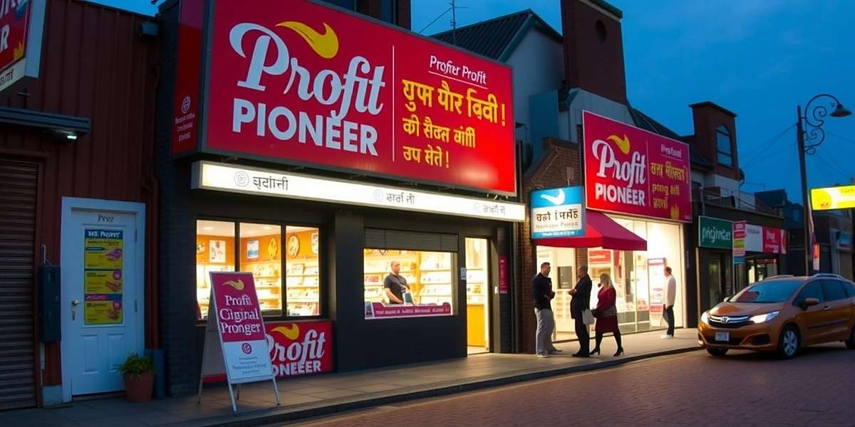 Profit Pioneer Business Expansion Strategy Profit Pioneer business expansion strategy showing a successful shop expanding to multiple locations across India